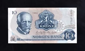 F.C. NORUEGA NORWAY , 10 CORONAS 1984 , B/C+ (F+) , P.36c . - Imagen 1 de 2