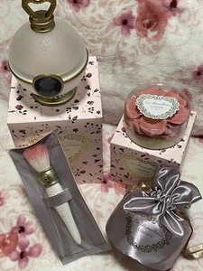 Ladurée Cheek Pot Brush Set Color Rose 01 Refill Pot Cheek Brush Pink Japan - Picture 1 of 12