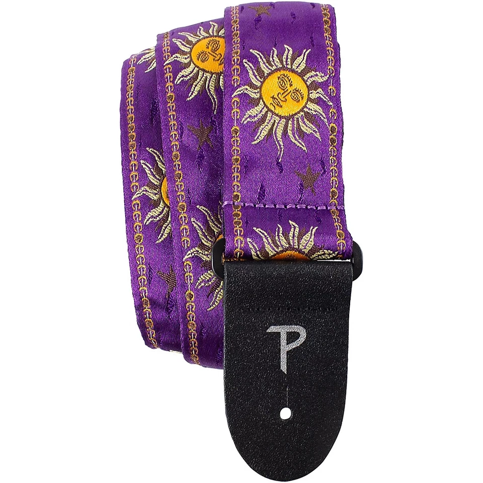 Perri's Premium Jacquard Guitar Strap Purple Suns 2 in. - Image 1 of 1