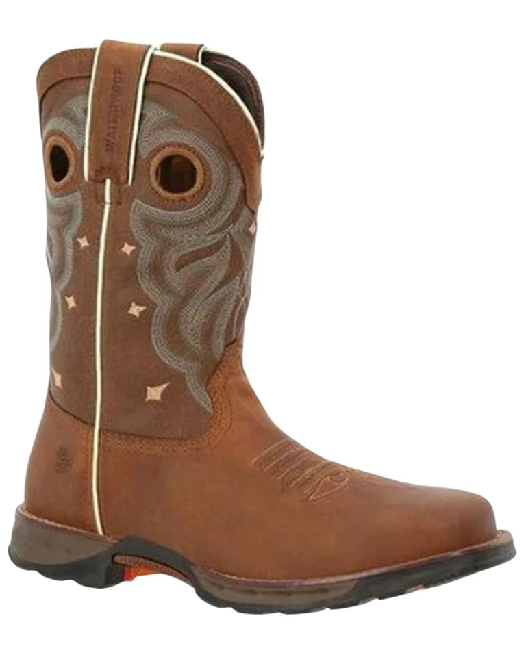 Durango 10” Western Steel Toe Waterproof Boots Tan Women’s Size 10 M - DRD0416
