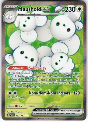 Maushold ex 233/182 Pokemon SV04: Paradox Rift  Ultra Rare NM - Image 1 of 2