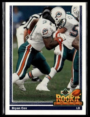 1991 Upper Deck #607 Bryan Cox - Image 1 of 2