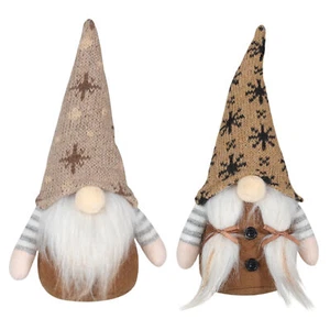 Christmas Gnomes Plush Handmade Snowflake Gnome Plush Christmas Dwarf - Picture 1 of 12