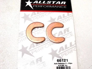 Allstar Axle Retainer C-Clip C Clips Axles 8.5 8.875 GM Rear End 10 12 Bolt Pair - Picture 1 of 2