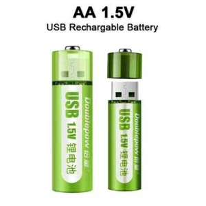 1.5V AA 1800mWh USB Rechargeable Li-ion Battery for Remote Control Electric Toys - Picture 1 of 6