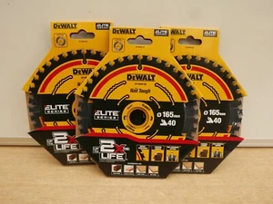DeWalt DT10640 165mm X 20mm Bore 40T TCT DCS391 Circular Saw Blades x 3 - Picture 1 of 3