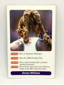 Serena Williams 25 Years of A Question of Sport 2002 25th Anniversary UK card - Picture 1 of 4