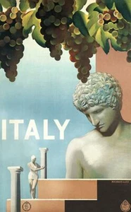 Italy - 1930's - Travel Poster Magnet - Picture 1 of 2