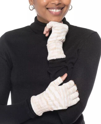 Guantes sin dedos para mujer marfil jaspeado talla única ESTILO & CO $18 - NUEVOS CON ETIQUETAS Foto 1 de 2