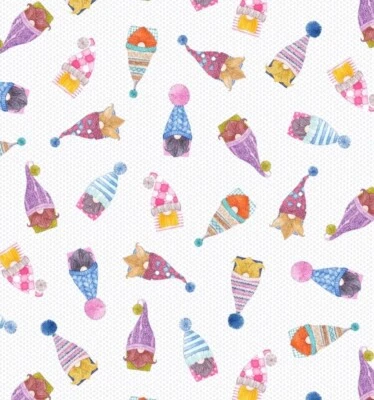 Michael Miller - Tela de acolchado y artesanía de gnomos lanzados de Navidad Foto 1 de 3