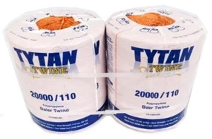 Tytan, 2 Pack Orange, Polypropylene Baler Twine 2 Spools Of 10,000' Each. - Picture 1 of 1