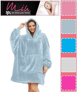 Hoodie Oversized Blanket Sherpa Fleece Extra Large Giant Hooded Sweatshirt Adult - Picture 1 of 72