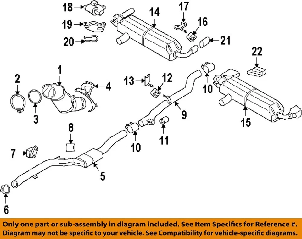 BMW OEM 16-25 530e xDrive Exhaust System Exhaust Components-Actuator 18308623424 Foto 1 de 1