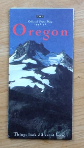 *VINTAGE* OREGON OFFICIAL STATE MAP (1996) - Picture 1 of 6