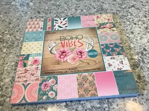 NEW IN PACKAGE The Paper Studio "Boho Vibes" 12x12 Paperpad 60 Sheets Cardstock - Picture 1 of 4