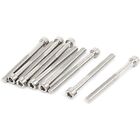 10Pcs Stainless Steel Socket Head Cap Screws Silver Fasteners Bolts  Machinery