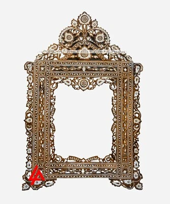 Перламутровый марокканский дизайн ручной работы настенный столешница зеркало коричневый - Изображение 1 из 4