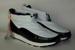 NEW Sporto Tracy EcoSystem White Black Pull-On Waterproof Ankle Bootie Size 12W