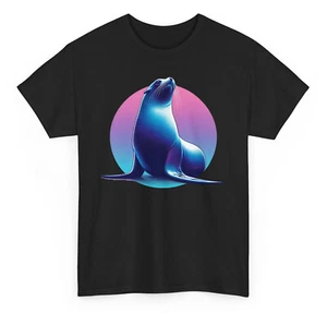 Sea Lion T-shirt - Novelty Ocean Lovers Graphic Tee - Picture 1 of 53