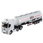 1:50 Gas Oil Tanker Semi Truck Toy Diecast Toy Cars Gift Toys for Kids White