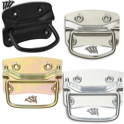 1 Paar Kistengriffe inkl Schrauben Einlassgriff Tragegriff Klappgriff Boxengriff - Bild 1 von 4