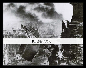 1945-rpt Auf dem Reichstag Jewgeni Chaldj Hammer & Sichel Sowjetische Armee Berlin MAT - Bild 1 von 1