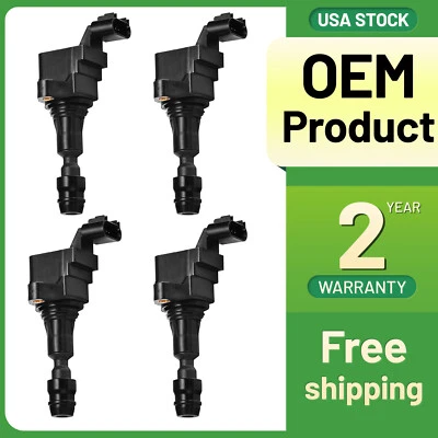 4 Ignition Coil Pack For Saturn Ion Sky Vue 2.0L 2.2L 2.4L 2007 2008 2009 2010 - Image 1 of 4