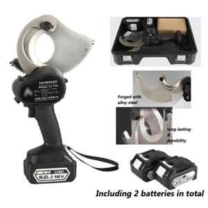 18V Electric Armored Cable Cutting Tool Charging Ratchet Scissors Gear Cutter - Picture 1 of 12