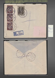 1948 período interino de Israel cubierta registrada Haifa embalaje original DOAR & MINHELET HA’AM - Imagen 1 de 1