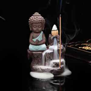 Incense Cones Burner Creative Home Decor The Little Monk Small Buddha Censer
