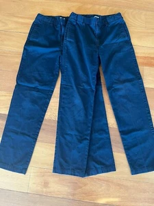 Lands End Uniform Pants Boys Size 18 Blue 29" inseam Uniform School Bottoms - Picture 1 of 8