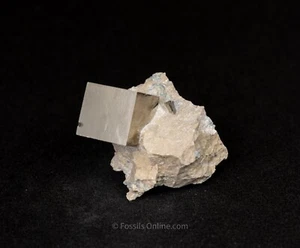 Cubo de Pirita en Matriz La Rioja España 6452 - Imagen 1 de 2