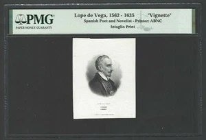 Spain Vignette Die Proof Lope de Vega Spanish Poet and Novelist 1562-1635 - Picture 1 of 2