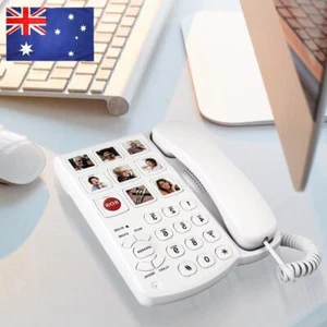 Amplified Picture Landline Phone with Speaker Elderly Image Phone for Old People - Zdjęcie 1 z 12