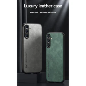 Smukłe skórzane etui na telefon do Samsung A26 A56 A36 A16 A15 S25 S24 S23 Ultra - Zdjęcie 1 z 17