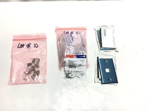 Leviton 61110-RG6 CAT6 T568 QuickPort eXtreme Klinke Modul grau & Abdeckplatte - Bild 1 von 7