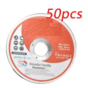 Paquete de 50 discos de corte de 4-1/2"x.040"x7/8" - metal y acero inoxidable - Imagen 1 de 7
