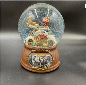 ROMAN INC. #36474 JINGLE BELL ROCK MUSICAL GLOBO NEVE SNOWGLOBE MOVIMENTO PULITO - Foto 1 di 12