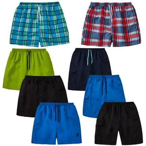 Mens Swim Shorts Summer Causal Gym Sports Beach Big Sizes Elasticated Half Pants - Picture 1 of 19