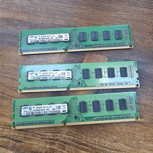 3 Samsung 4GB 12GB TOTAL 2Rx8 PC3-10600U M378B5273DH0-CH9 Desktop RAM TESTED - Picture 1 of 6