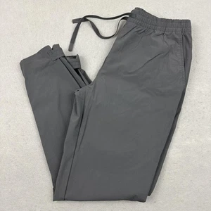 Bonobos Fielder Pants Mens Medium Gray Elastic Drawstring Stretch Zip Pocket M - Picture 1 of 11