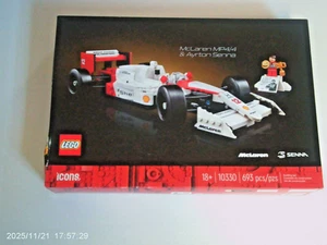 LEGO MCLAREN MP4/4 & AYRTON SENNA "10330" 18+ 693 piezas iconos mclaren Senna - Imagen 1 de 6