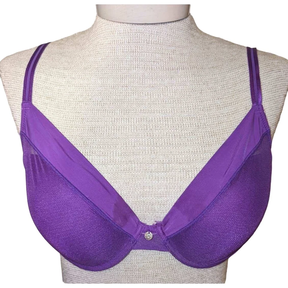 Sujetador Natori Risque Lowcut Lift con aros púrpura talla 36D Foto 1 de 4