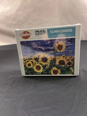 Sunflowers Puzzle 1000 Pieces Vatos 700x500mm Van Gogh Style New in Box Sealed - Image 1 of 4