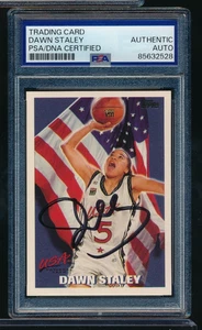 1996 Topps USA National Team #9 Dawn Staley signed auto autograph PSA/DNA - Picture 1 of 2