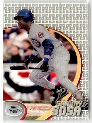 1998 Topps Tek #28 Sammy Sosa Pattern 20 - Image 1 of 2