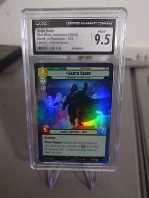 Star Wars Unltd: Spark of Rebellion-Darth Vader Hyperspace/Foil - graded CGC 9.5 - Image 1 of 4