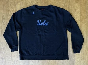 NIKE AIR JORDAN Mens UCLA Black Crew Neck Long Sleeve Pullover Sweatshirt XXL - Picture 1 of 7