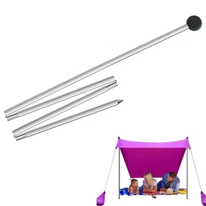 Lycra Aluminum Canopy Pole for Family Beach Tent One Sandbag Anchors Leg - Picture 1 of 8