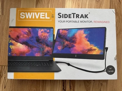 SideTrak Swivel 14" Full HD Attachable Portable Laptop Monitor - New Open Box - Image 1 of 4